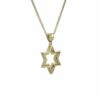 Unique Diamonds and Gold Star of David Pendant