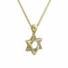 Tiny white gold Star of David pendant