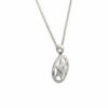 Magen David Necklace made of White Gold with Diamond