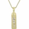 Elegant 14k gold Mezuzah pendant Torah Necklace