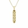 Elegant 14k gold Mezuzah pendant Torah Necklace