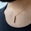 Gold Mezuzah pendant for men