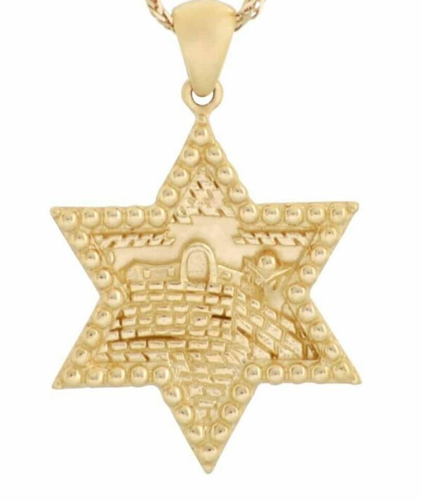 Stunning Jerusalem 14k Gold Pendant