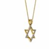 Diamonds Gold Star of David pendant Stunning
