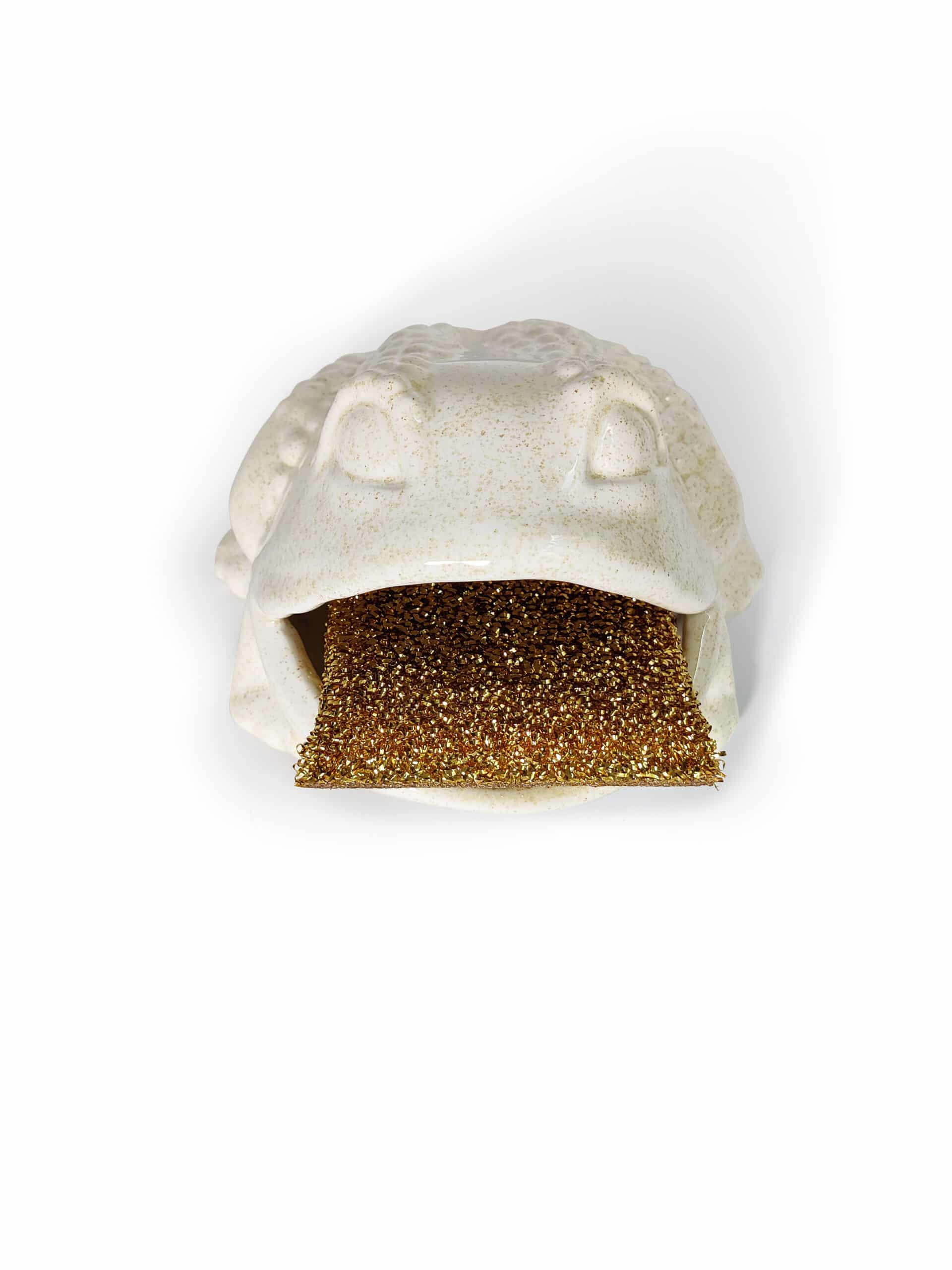 Ceramic Kitchen Sponge Holder Frog-Shaped