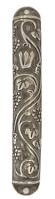 Mezuzah Case Nature Inspired with Grapes Design