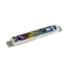 Colorful Silver Mezuzah Case With Natural Amethyst Stones