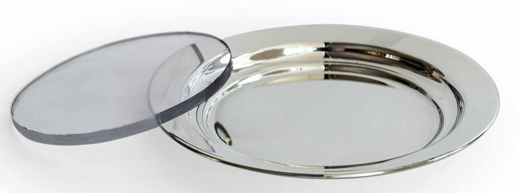 Classic 925 Sterling Silver Plate for Kiddush Cup