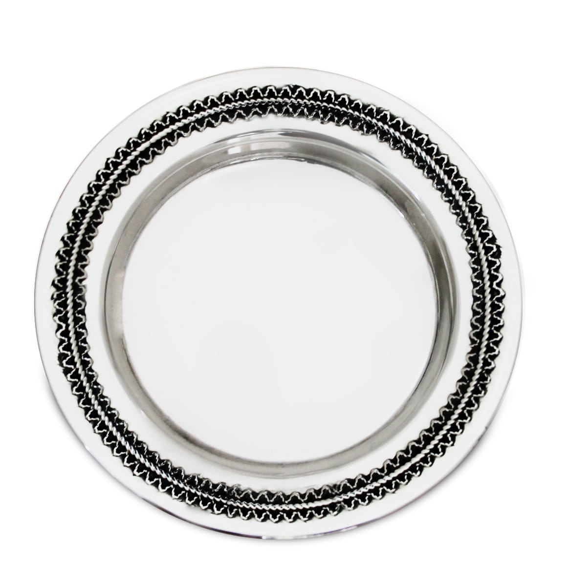 Sterling Silver Small Filigree Plate for Kiddush Cup with Filigree