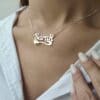 14K Gold Custom Name Love Gold Necklace