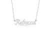 Cursive English Name Sterling Silver Necklace