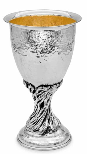 Large Silver Nature-Inspired Elijah Cup Set