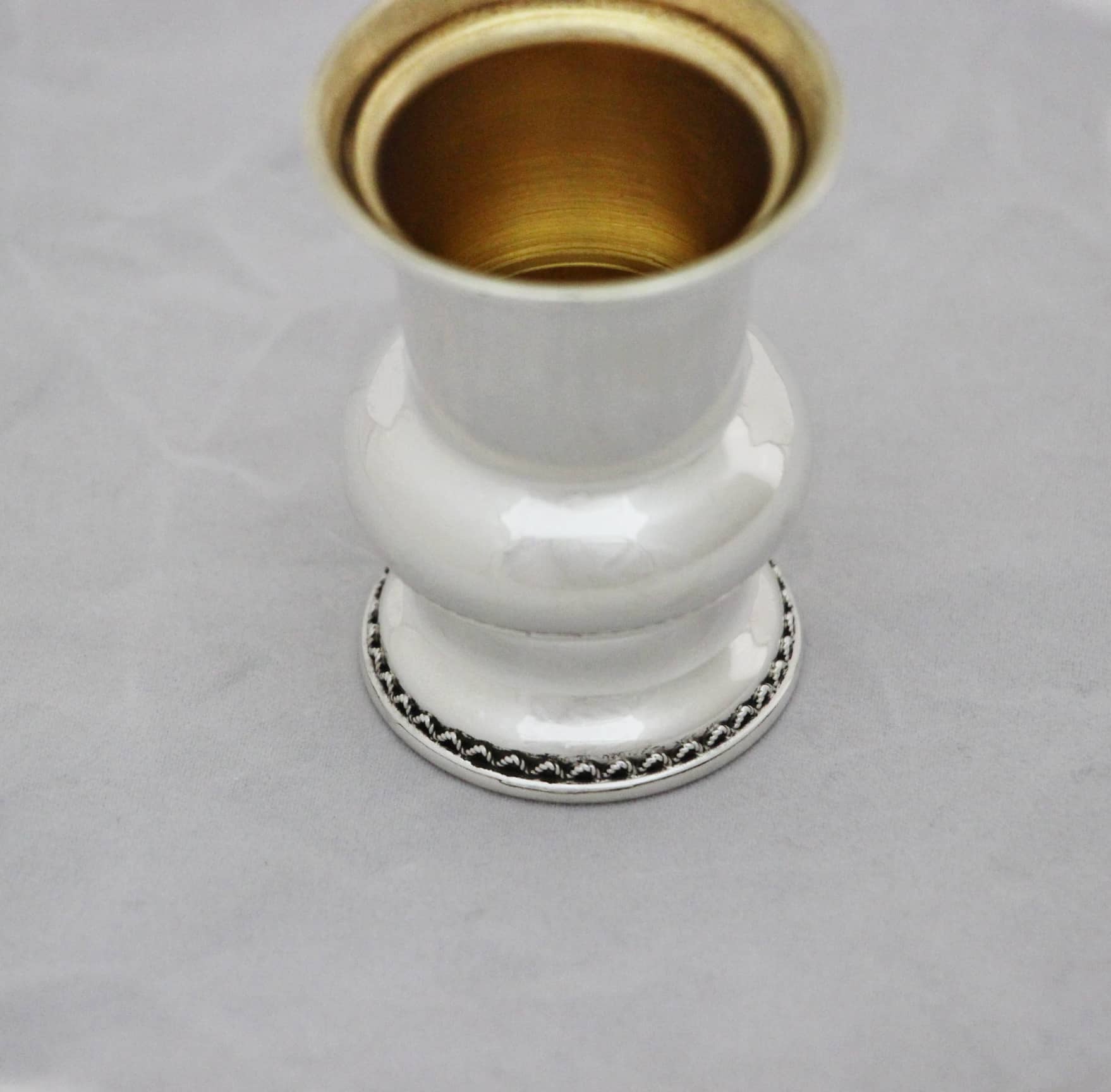 Stylish Small Sterling Silver kiddush Cup