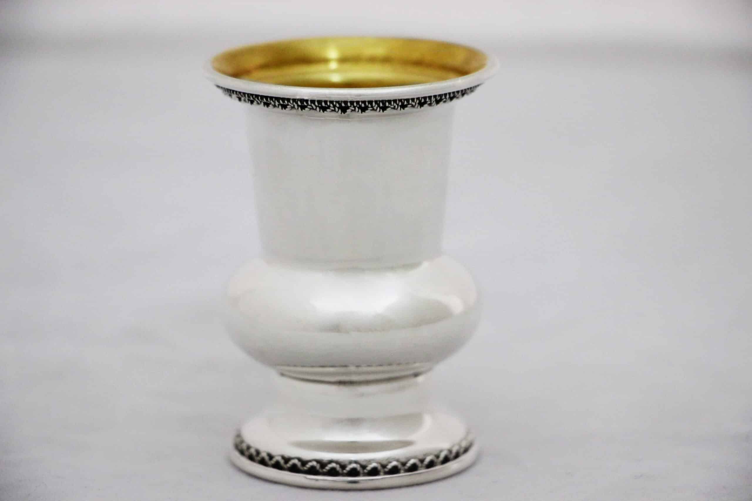 Stylish Small Sterling Silver kiddush Cup