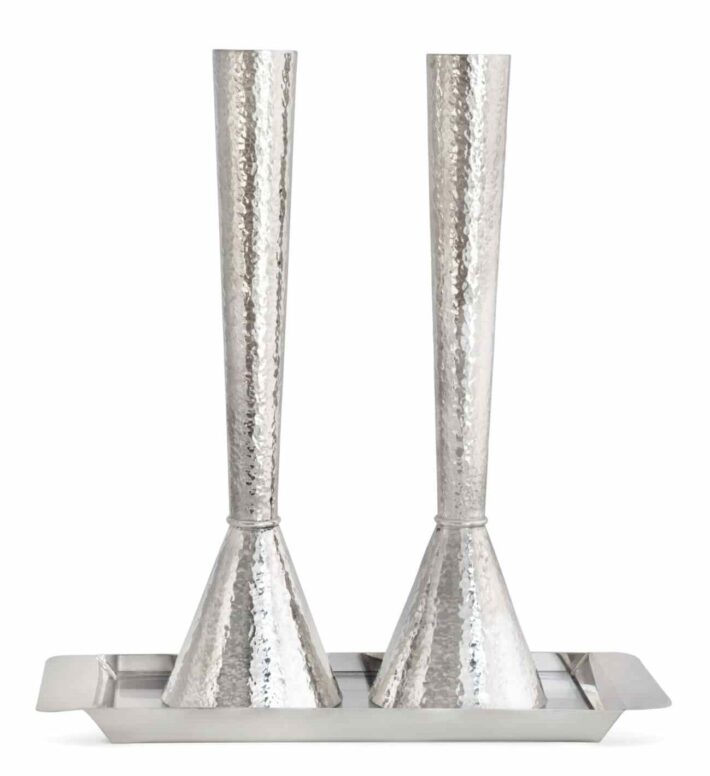 Stunning Candlesticks with a Fashionable Hammered Finish