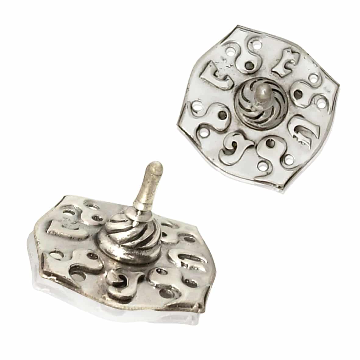 Classic and Decorated Sterling Silver Dreidel