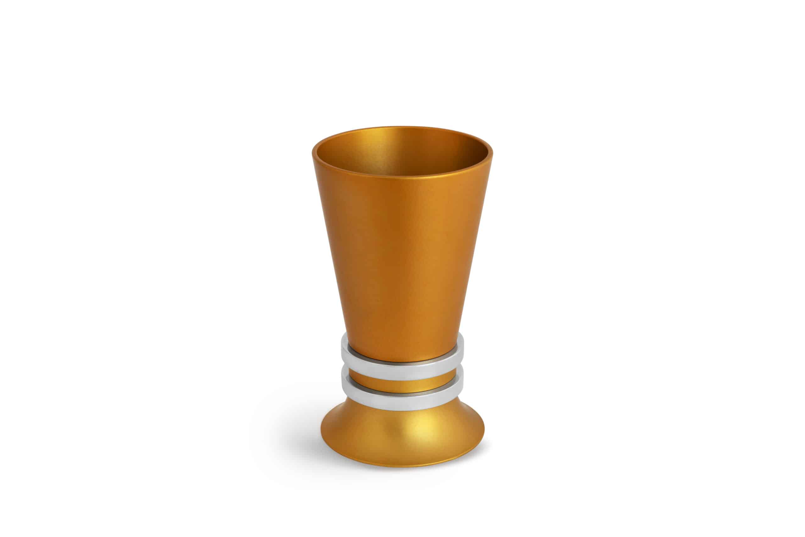 Aluminum Colorful Cup for Kiddush with Bolded Rings