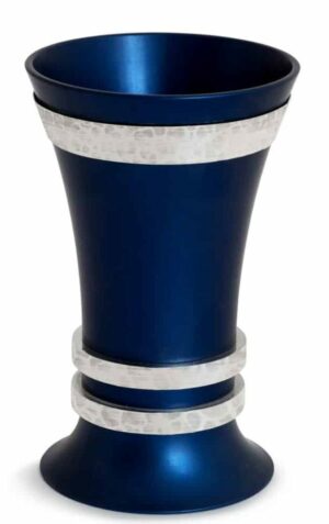 Unique Custom Colors Kiddush Cup with 3 Rings