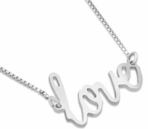 Stylish and Special Love Lettering Necklace