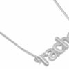 3D Sterling Silver Name Pendant