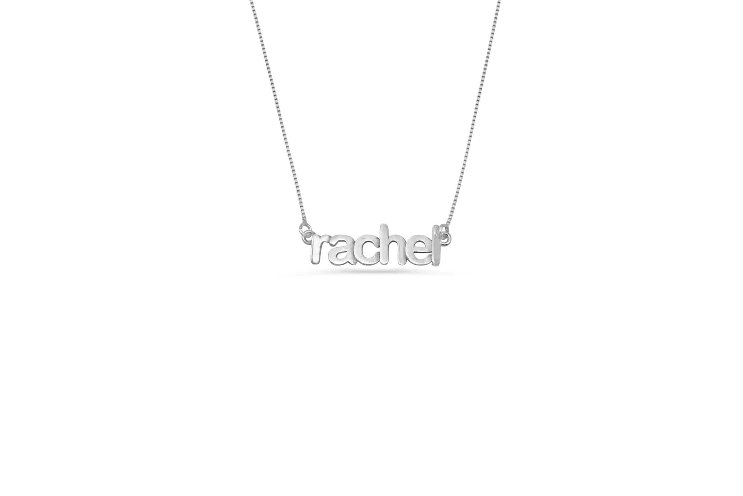 3D Sterling Silver Name Pendant