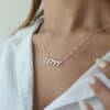 Sterling Silver Hebrew Name Necklace