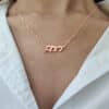 3D Stylish Special Hebrew Gold Name Necklace