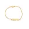 Classic and Smooth 14K Gold Hebrew Custom Bracelet