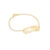 Charming Hebrew Name Gold Bracelet