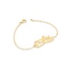 Ornate Stylish Hebrew Name Gold Bracelet