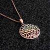 Shema Israel Gold Necklace with Cold Enamel