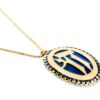 Gold Decorated Chai Enameled Necklace