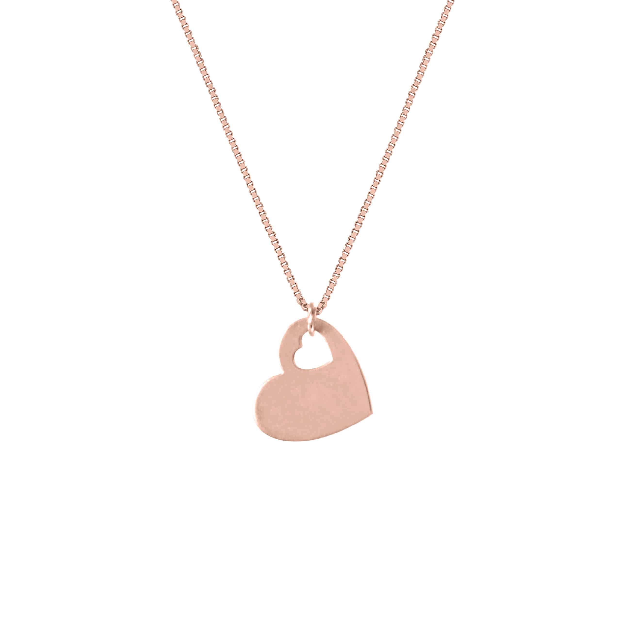 Heart Shaped Gold Necklace