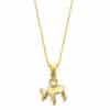 Modern Tiny Thick and Heavy 14K Gold Chai Necklace