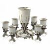 Sterling Silver Kiddush Fountain with Filigree and Amethyst