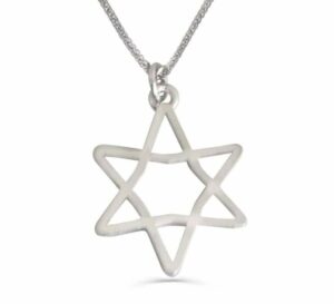 Charming Star of David Silver Necklace