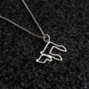 Cut-Out Chai Sterling Silver Necklace