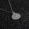 Small Hollow Pomegranate Silver Necklace