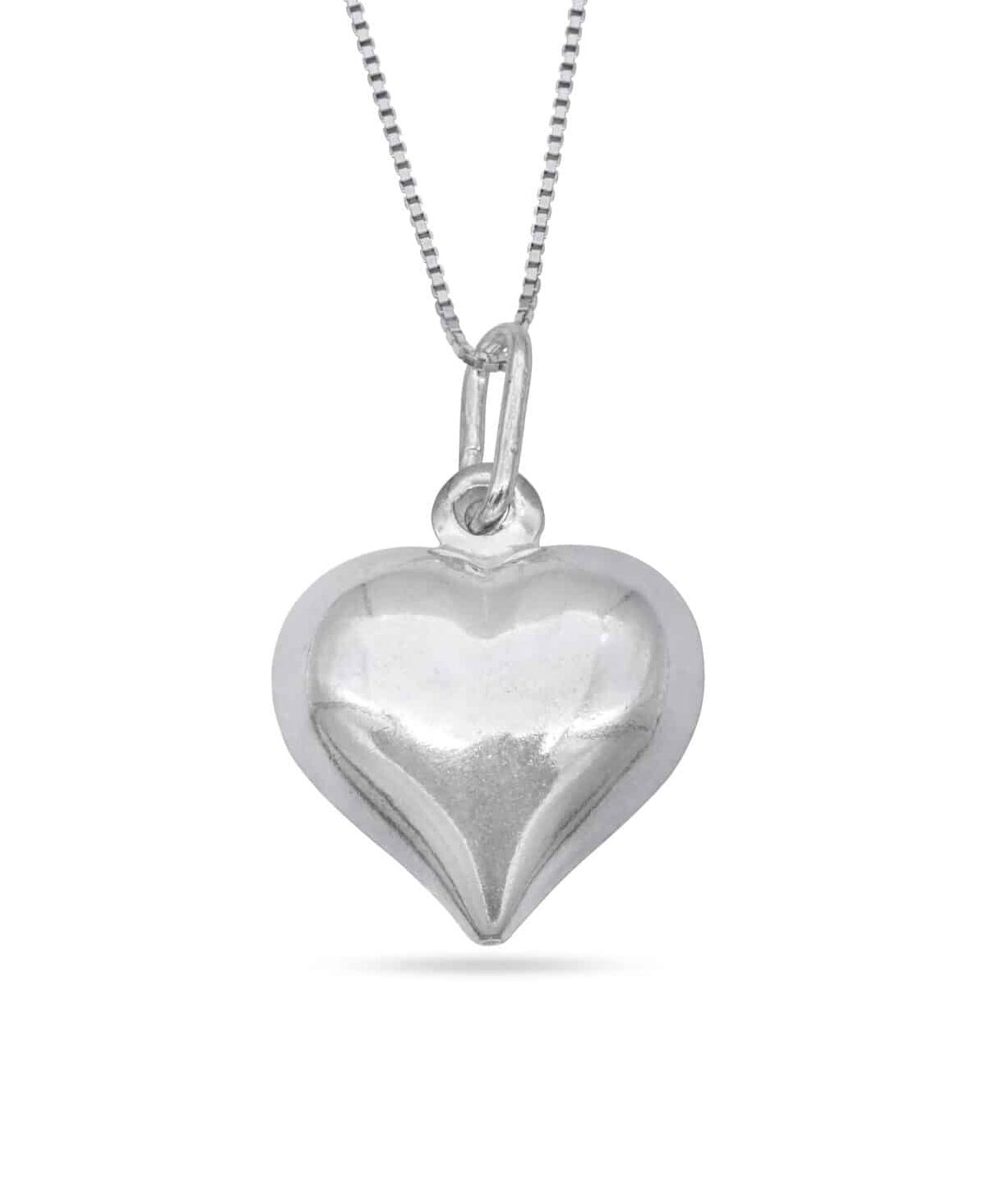 Big Sterling Silver Heart Pendant