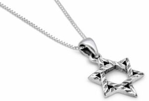 Silver Magen David Necklace with Stylish Embellishments