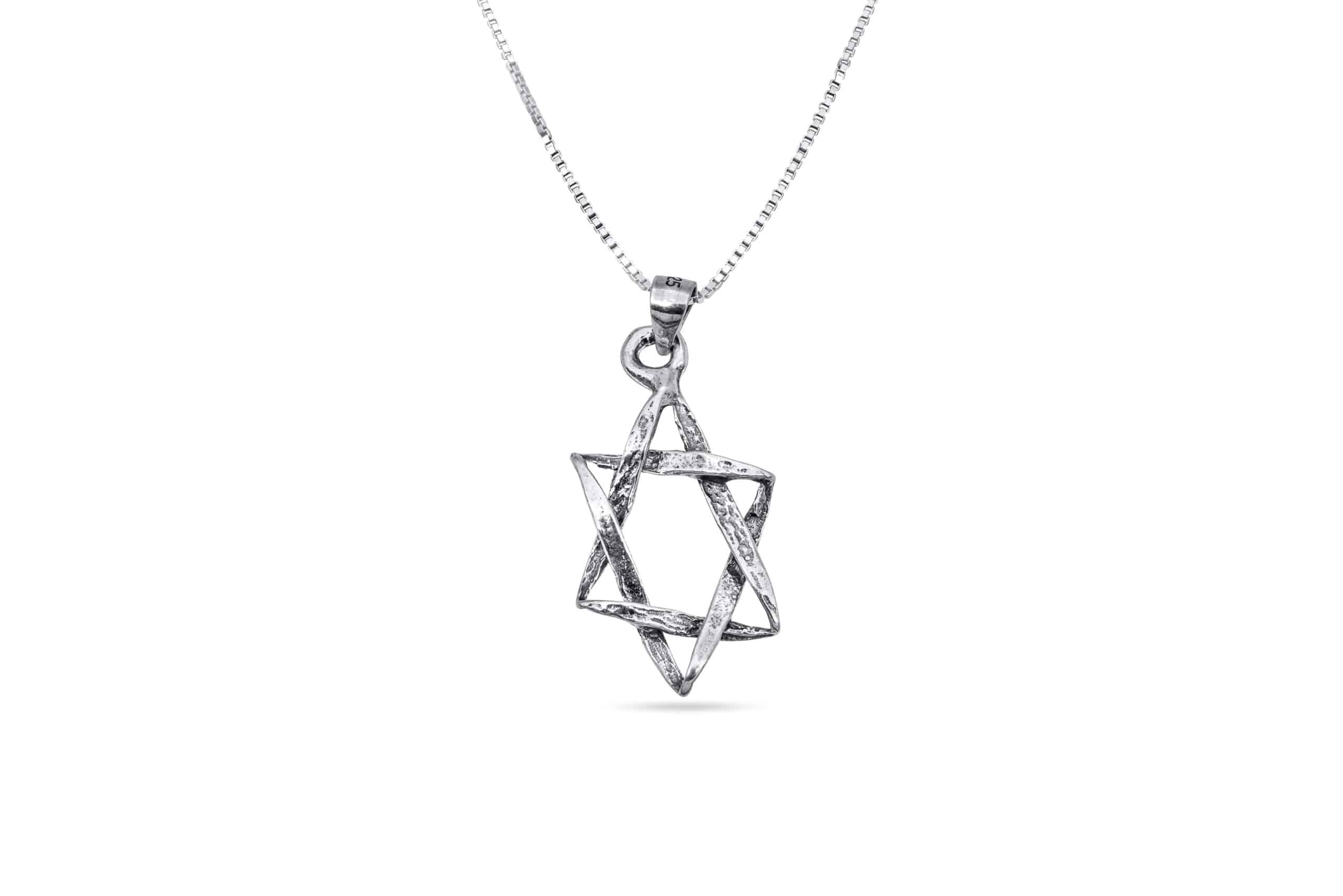 Stunning Two Dimensions Star of David Pendant