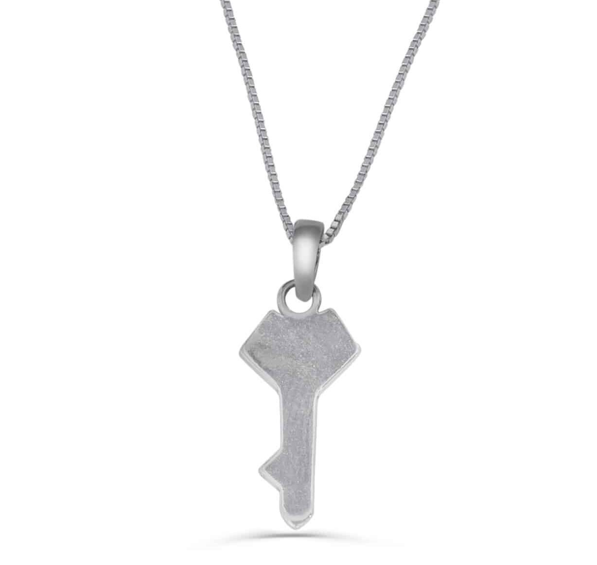 Sterling Silver Unique Key Necklace