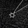 Silver Star of David Pendant with adornments
