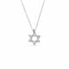 Silver Star of David Pendant with adornments