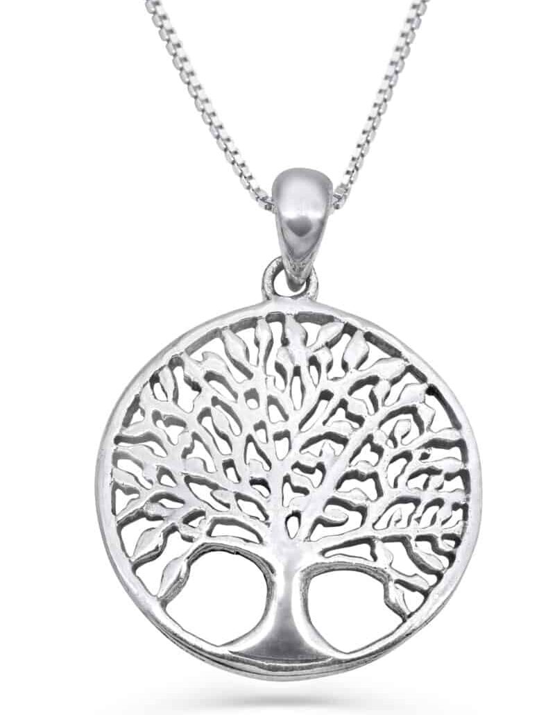 Medium Stunning Tree of Life Silver Necklace