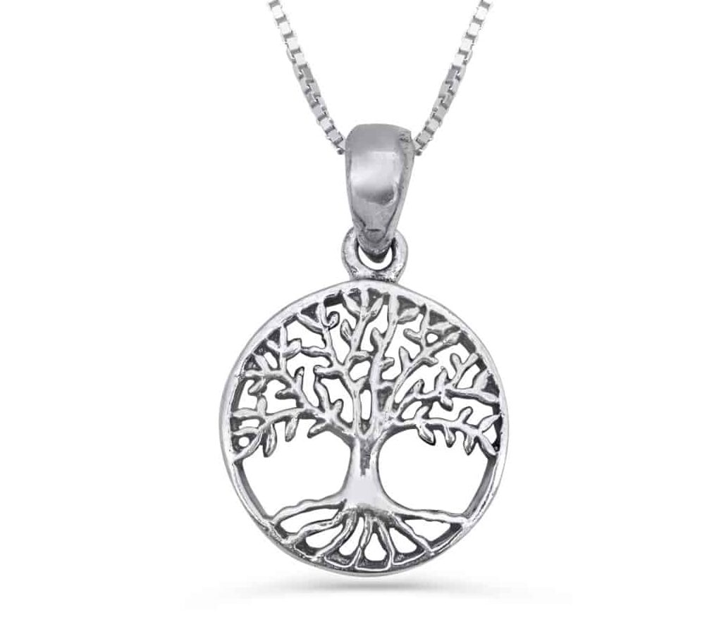 Small Tree of Life Silver Pendant