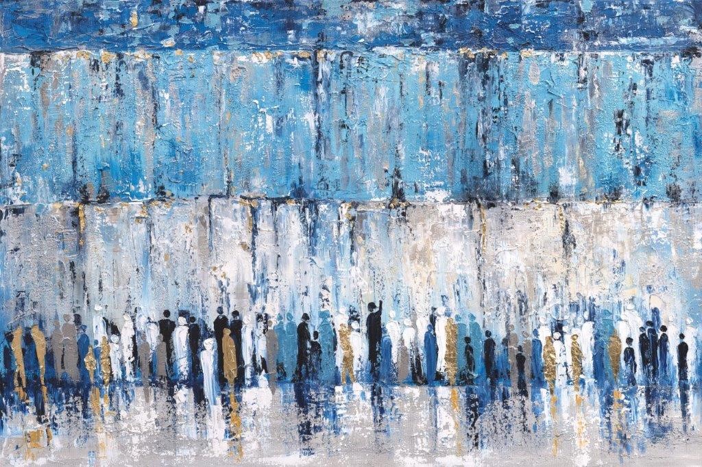 Acrylic Paints and Print Western Wall