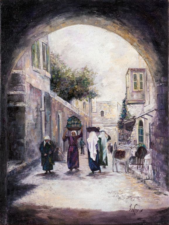 Jerusalem Old City Alley Print