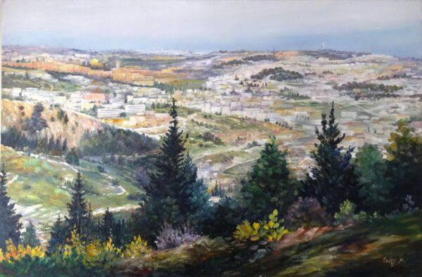 Landscape of Jerusalem From a Hill Print