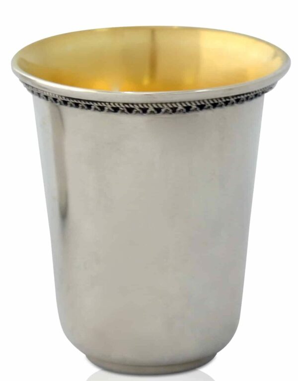 Clean and Classic Silver Cup for Kiddush